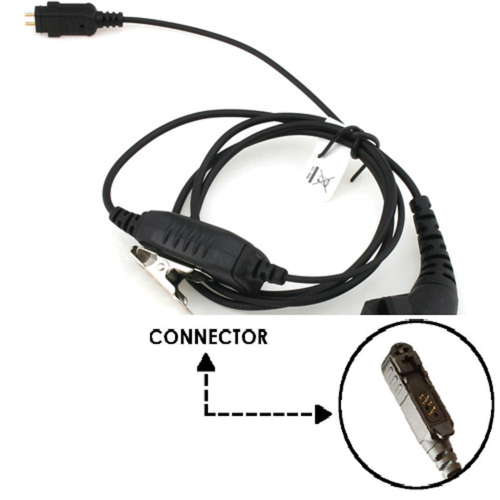Otto Loc 1-Wire in-line PTT & Mic for Motorola DP & MTP