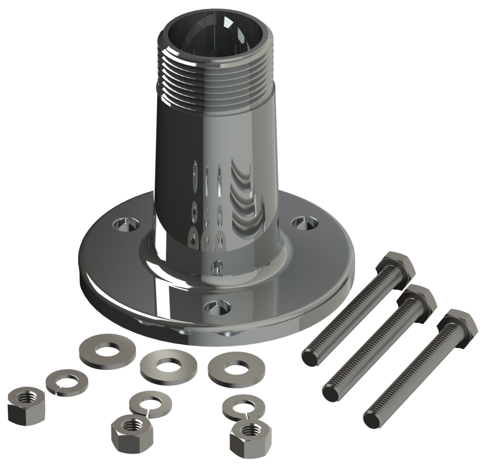 Marine deck  fixing bracket SS HD G1"-11
