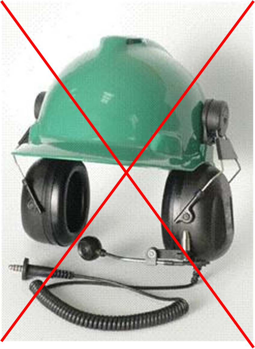 HEADSET, A-KABEL, ATEX W/HELMET FIXTURE