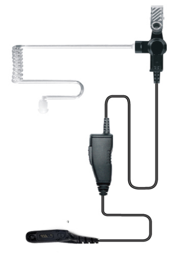 1 wire Earphone kit w/ inline PTT and mic