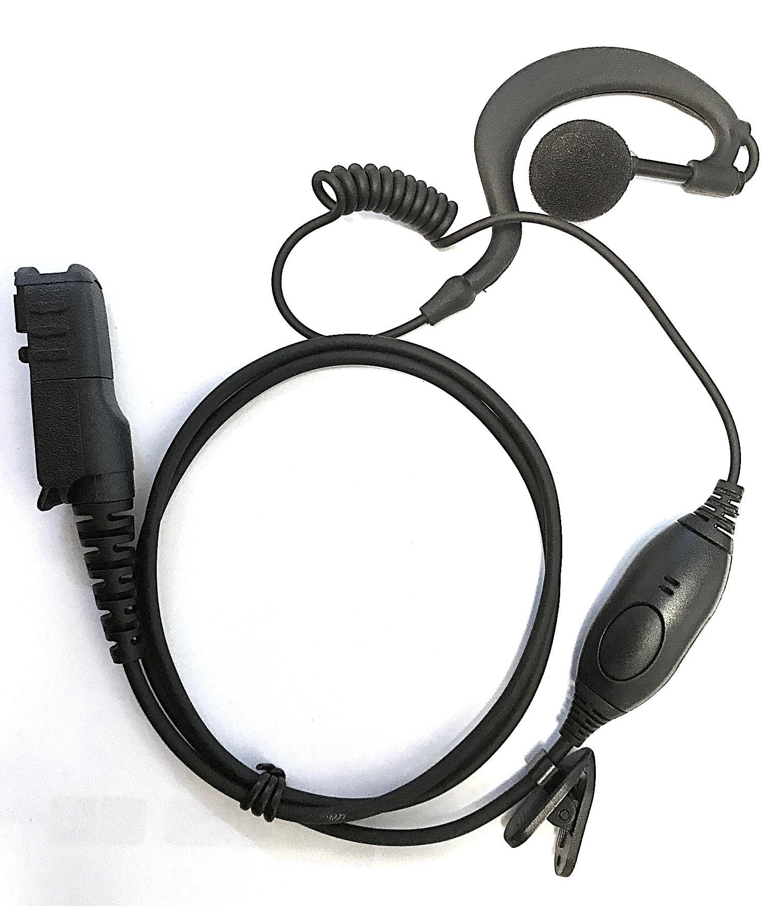 1 wire G shape earpiece With In Line PTT