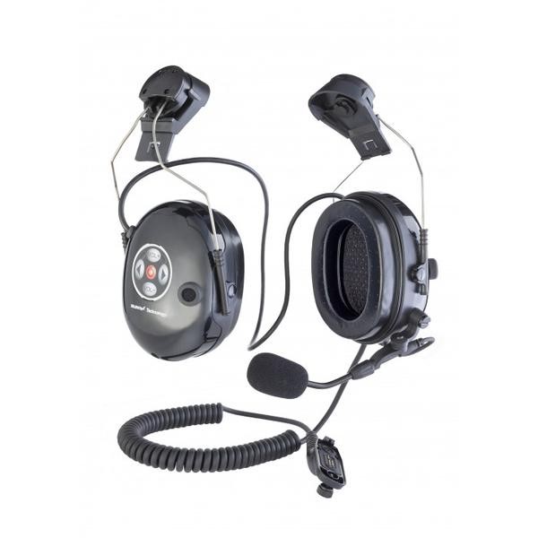 Heavy Duty headset, helemt fixing, 1 BT device + cable for DP4000, Direct keying