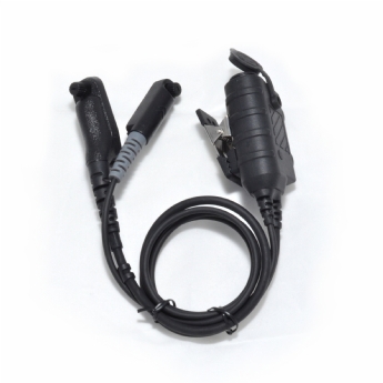 IP68 Dual Radio Tactical Push to Talk. Nexus socket configured for dynamic & electret microphone input. Connection to 2 x R7/MXP600