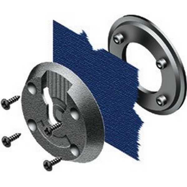 DOCK08 Screw on Dock. For permanent mounting on clothing.