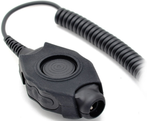IP67 Tactical PTT with Nexus headset socket (for use with all Peltor headsets using a dynamic Mic)